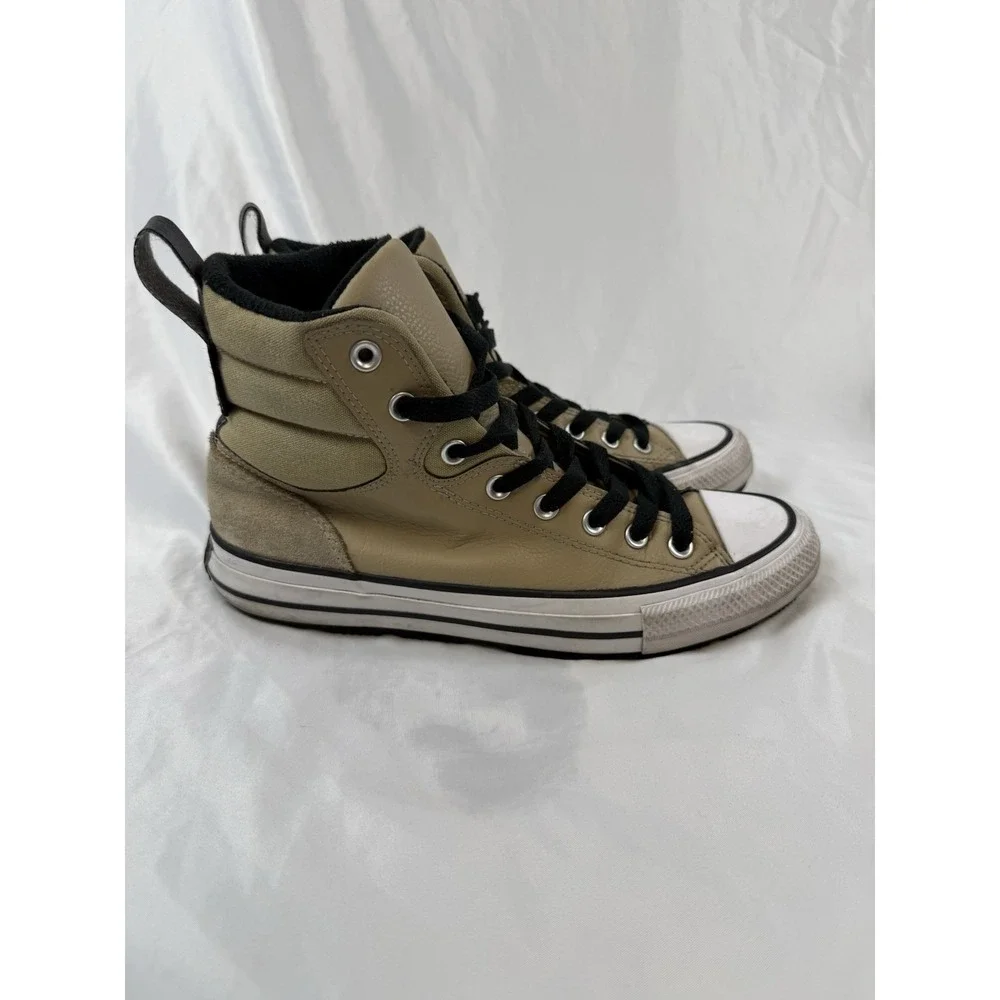 Converse Chuck Taylor All Star Waterproof High Top Boots Tan Mens 8 Womens 10